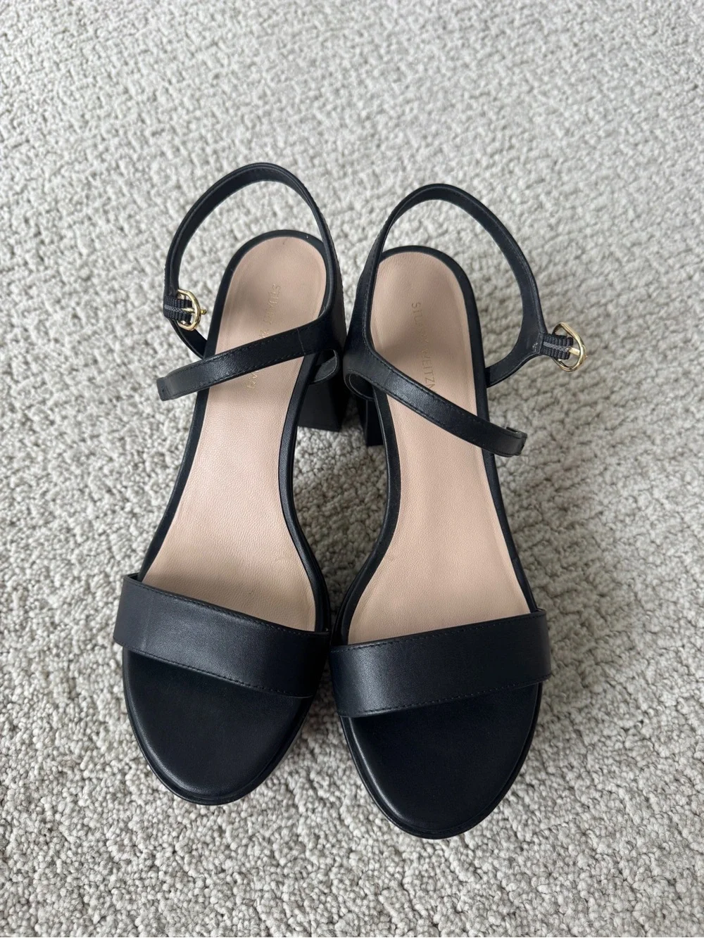 Stuart Weitzman Dancer mid block platform sandal